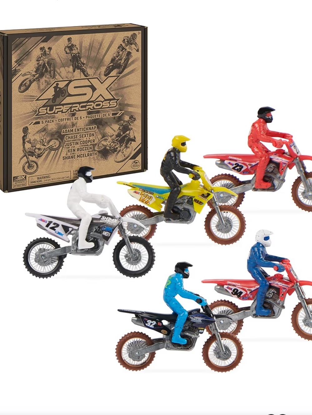 Five Kids' Supercross Motorbike Toy Set - Multicolor